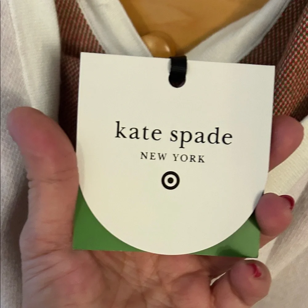 Kate Spade  Sweater Hoodie with Strawberry Design - Cream and Red - Picture 4 of 5